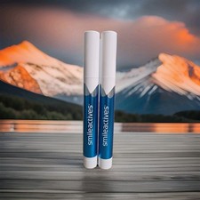 2 Smileactives Advanced Teeth Whitening Pens Vanilla Mint 0.11oz