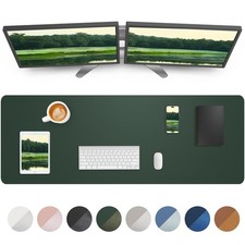 Large Desk Mat,55" x 17"Leather Desk Pad Protector,Large Mouse Pad,Office Des...