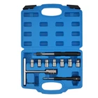 Carbon Cleaner Tool Kit Diesel Injector Seat Cutter Set with Storage Case