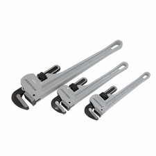 3PC ALUMINIUM PIPE WRENCH 10INCH, 12INCH, 18INCH