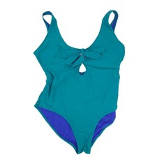 Old Navy One Piece Swimsuit Size XL Front Tie Bathing Suit Soft Cups Excellent