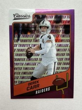 2021 Panini Classics - Derek Carr #96 Timeless Tributes Premium Purple /35