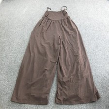 Wilfred Jumpsuit Womens Small Brown Wide Leg Spaghetti Strap Sleeveless Aritzia