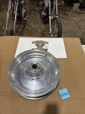 #ad Harley Cci Spun Aluminum Rear Wheel 16” X 4” Smooth Shovelhead Dyna Fxr Disc MAG $600.00