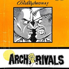 Midway Arch Rivals Arcade Video Game Manual Schematics Parts ORIGINAL image