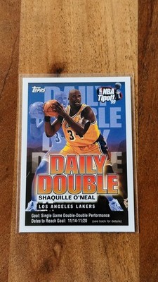 1999 Topps Daily Double  Shaquille O'Neal Los Angeles Lakers 