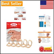 Pack of 5 Oval-8 Finger Splints, Size 10 - Essential Support for Finger Injuries