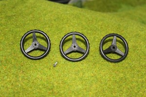 3 Lenkräder für Carrera Servo 140 Geschwindigkeitsregler, 5 mm Innenvierkant