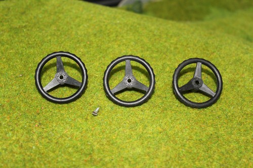 3 Lenkräder für Carrera Servo 140 Geschwindigkeitsregler, 5 mm Innenvierkant