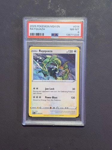 Graded Pokémon Card - McDonald's 2025 Rayquaza #014/015 Promo PSA English