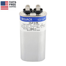15 Uf  6 15 MFD 370V/440V CBB65 Oval Run Start Capacitor for AC Motor Run o