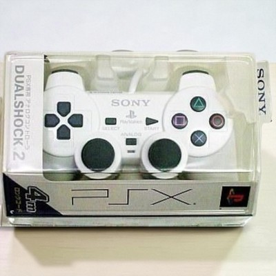 SONY Playstation PSX DUALSHOCK2 Analog Controller DESR-10 Ceramic White #476