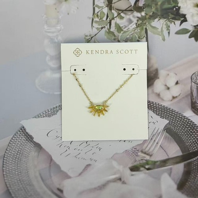 #ad #ad Kendra Scott Samantha Sun☀️ Gold Short Pendant Necklace $34.75