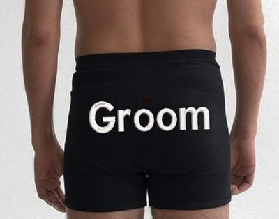 Personalisierte Boxershorts individuell Hochzeit Geschenke Party Unterwäsche Bräutigam Trauzeuge