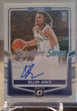 2024-25 Panini Donruss Optic - Signature Series Dillon Jones,  #SS-JGT (AU, RC)
