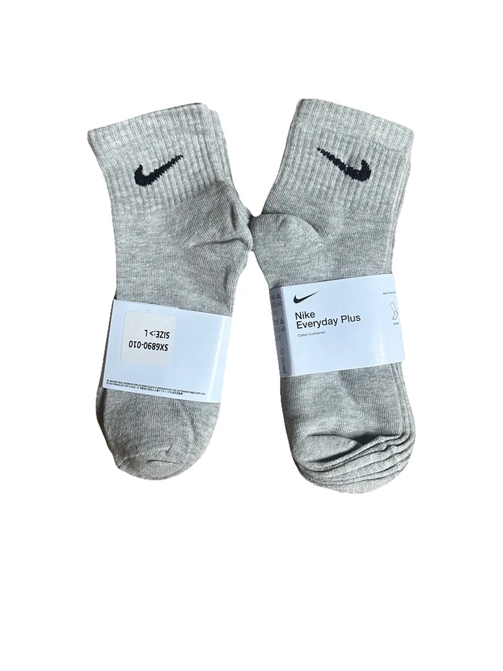 Nike Everyday Cushion Ankle Training Socks, Size L - Grey (6 Pair) - Image 4 of 4