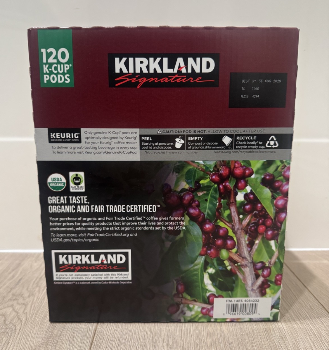 Kirkland Signature PACIFIC BOLD Organic Dark Roast Coffee - 120