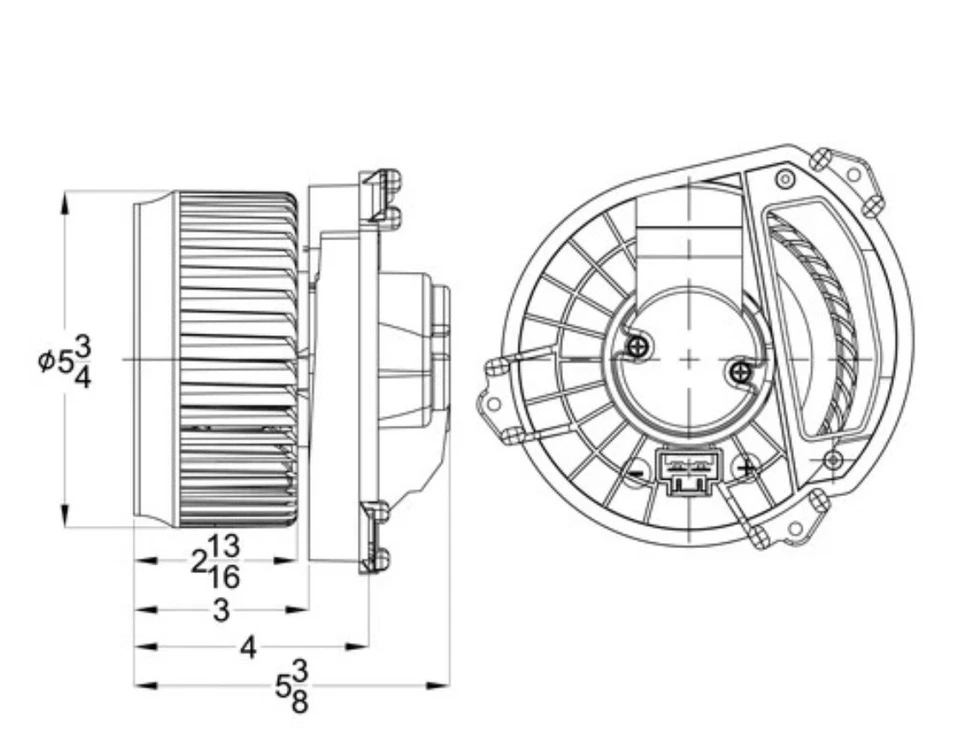 Вентилятор двигателя вентилятора кондиционера в сборе для Jeep Cherokee 14–19 годов выпуска - Изображение 3 из 4