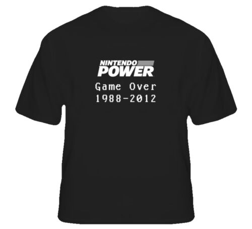 Nintedo Power NES Retro Game Over T Shirt - Afbeelding 1 van 1