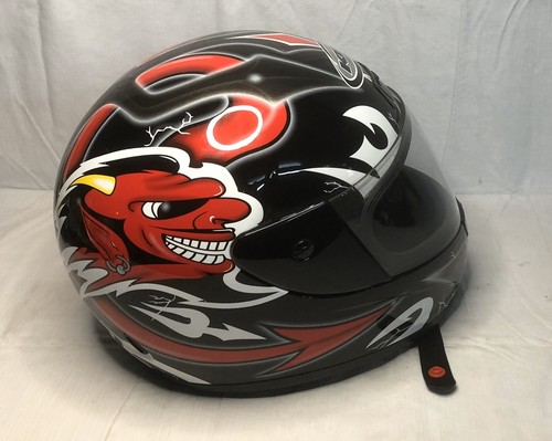 PRE-OWNED KBC HELMET DEVIL RED BLACK 