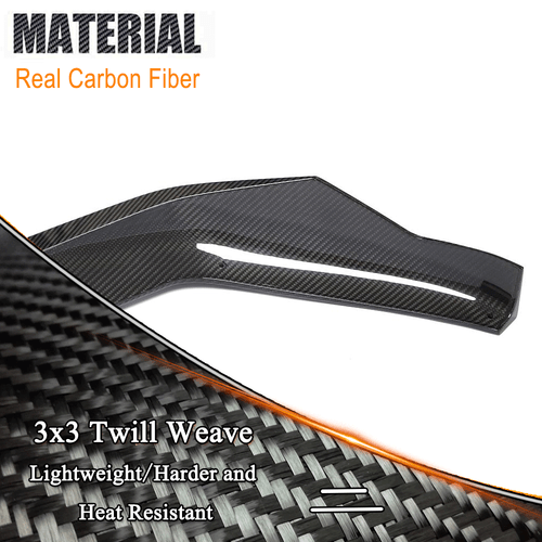 Fit For BMW 5Series F90 M5 Sedan 2021 Real Carbon Fiber Front Bumper Lip Spoiler - Picture 10 of 13