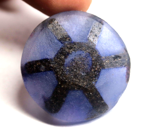 Certified Natural Blue Trapiche Sapphire 45.15 Ct Round Cut Loose Gemstone - Picture 6 of 7