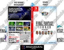 Final Fantasy Pixel Remaster Custom Game Cases (Nintendo Switch) - NO GAME INCL.