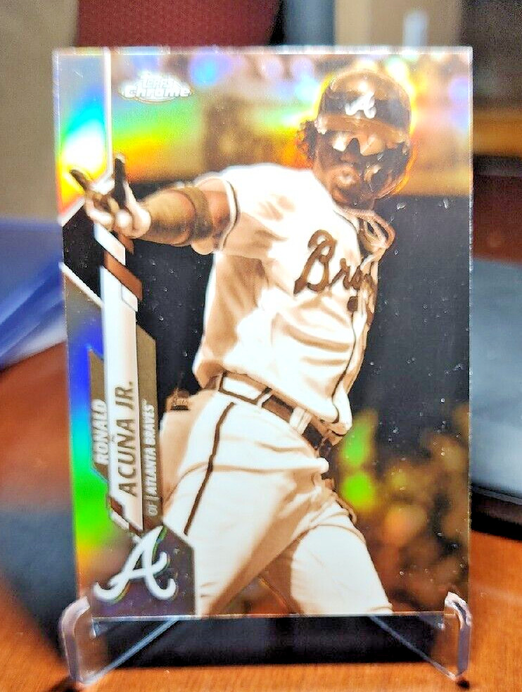 2020 Topps Chrome Ronald Acuna Jr. Sepia Refractor #112