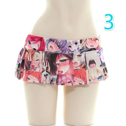Japanese Women Mini Pleated Skirt Lolita Micro Short Club Sexy Party Kawaii Girl - Picture 6 of 14