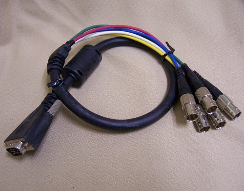 Liberty Wire & Cable LWC E-VGAM-5BNCF .5, 1 or 2 ft Male VGA to Female BNC RGBHV - Picture 17 of 23