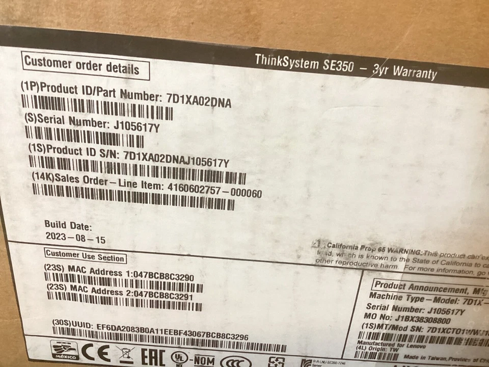 Lenovo ThinkSystem SE350 Server Xeon D-2143IT 2.2GHz 32GB No HDD - 7D1XA02DNA - Image 4 of 4