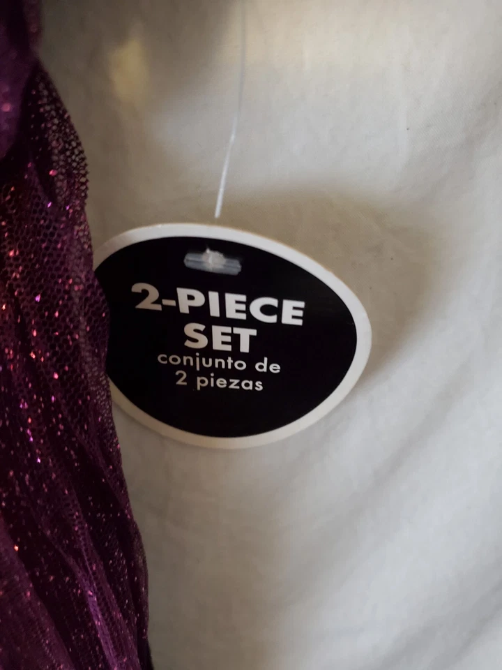 Conjunto de blusa y leggings George de 2 piezas para niñas. Blusa y leggings talla L 10-12 Foto 3 de 4