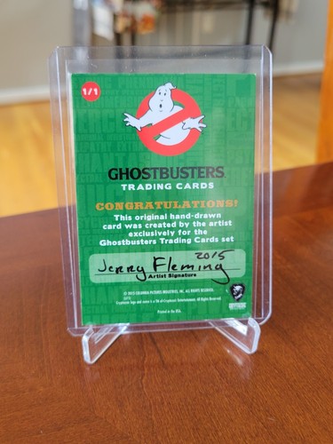 2016 Cryptozoic Ghostbusters Sketch Card by Jerry Fleming Stay Puft Man - Picture 2 of 2