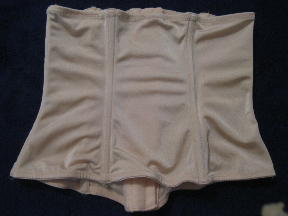 CURVATION XL ТАЛИИ CINCHER, БЕЖЕВЫЙ, ШЕСТЬ КОСТЕЙ, 15 КРЮЧКИ/ГЛАЗА, ВЫШИТЫЙ ДИЗАЙН - Изображение 3 из 4