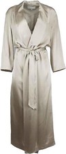 Michelle Mason Belted Silk Satin Robe Us 8 Uk 12