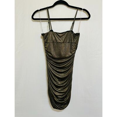xxi Women's Bodycon Bronze Minidress Size S Adjustable Straps Holiday Dress | eBay xxi Women's Bodycon Bronze Minidress Size S Adjustable Straps Holiday Dress | eBay