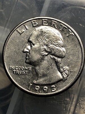 1993 P Washington Quarter Multiple Die Cracks /shattering Rev.-Die