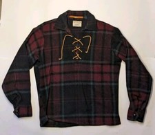 Vtg 60s 70s Rawhide Lacer By Campus Scrubdenim Shirt Small 14/14.5 USA