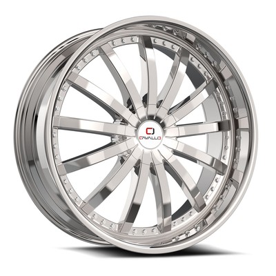 20x8.5 Cavallo CLV-53 Chrome Wheel 5x110/5x4.5 (35mm)