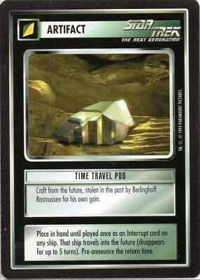 Star Trek CCG Time Travel Pod Near-Mint/NM Rare   Premier Limited 1994