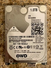 Western Digital Labs 1TB mUSB 3.0 External 2.5" 9mm HDD - Bare Drive (WD10JMVW)