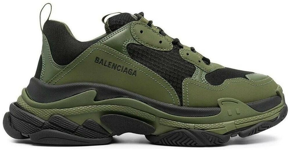 Balenciaga Triple S Sneaker Black Khaki for sale | eBay