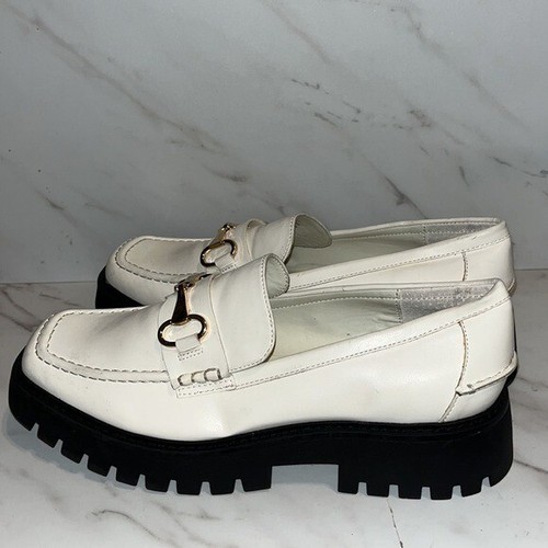 NEW open edit heather platform bit loafer white sz 9. (J6) - Picture 3 of 7