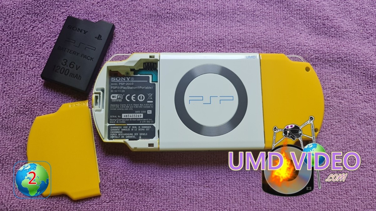 PSP 2003 Yellow Console - The Simpsons Limited Ed 03-27402569