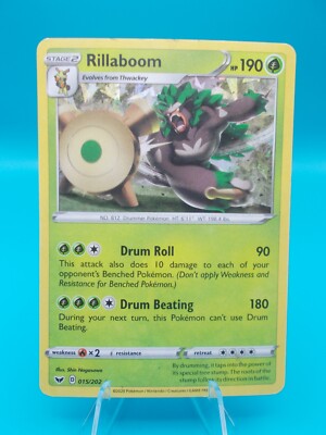 Rillaboom - (Cracked Ice Holo) 015/202 Deck Exclusives Holo Lightly Played