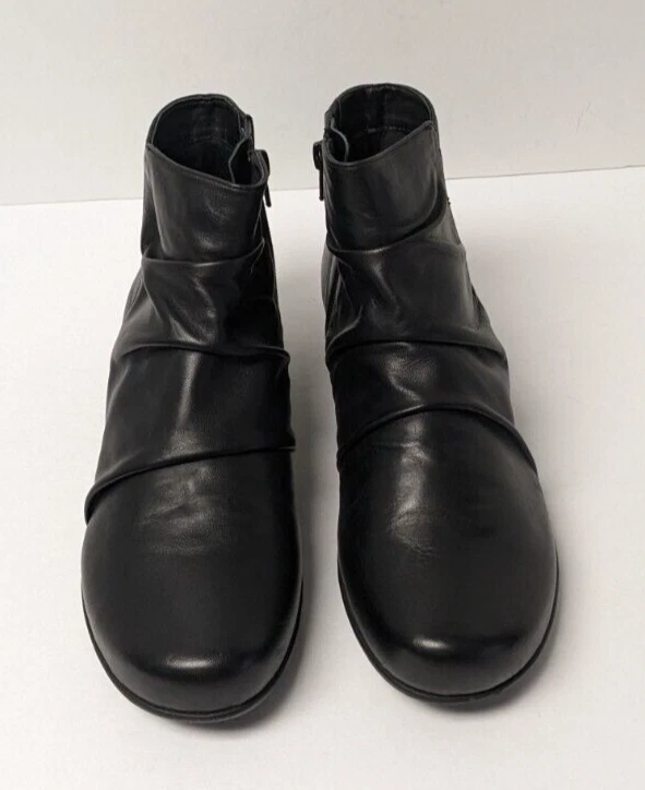 Walking Cradles Esme Ankle Boots, Black Leather, Women's 9.5 M - Image 3 of 4