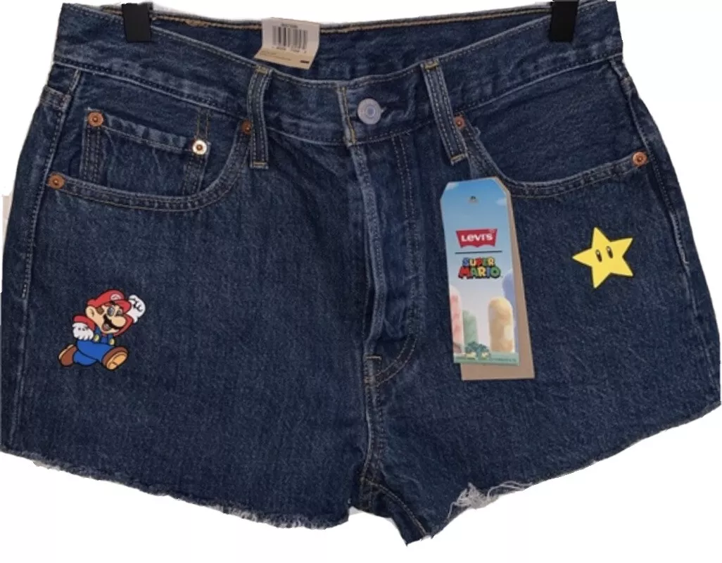 Levi's x online super mario shorts