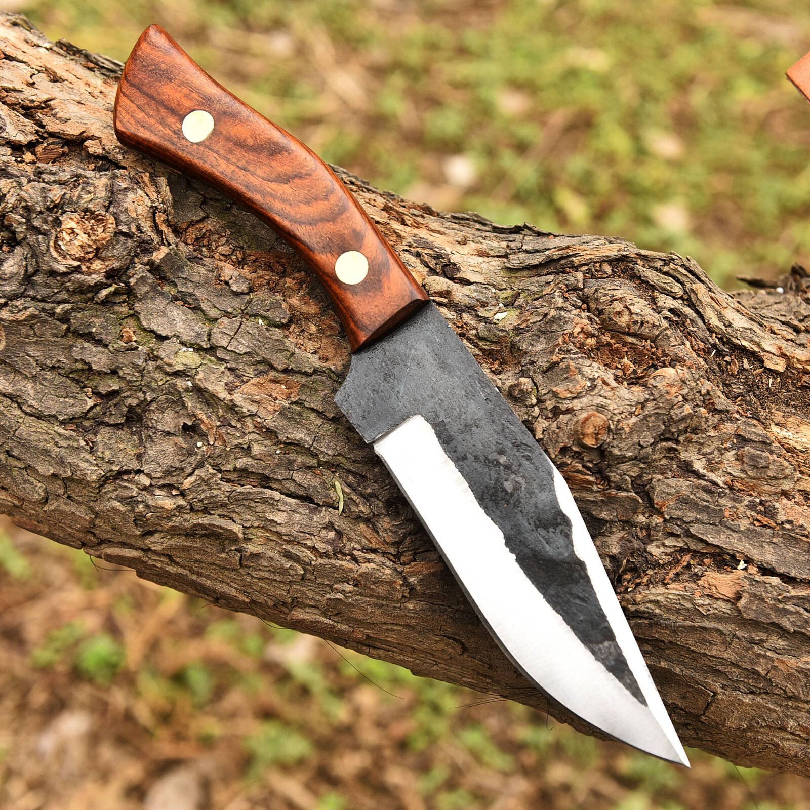Custom Hand Made Forge High Carbon Steel Hunting Bowie Knife Wood Handle 2928