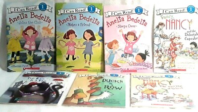 7 Scholastic Beginning Reader-I Can Read,Simple Sentences for eager new readers.