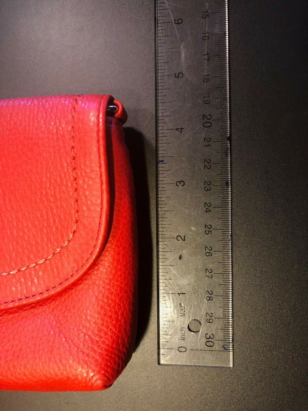 COACH F49177 PARK LEATHER LARGE FLAP WRISTLET RED NWT Size: 8.5 未来様 ウイッグオーダー 専用ページ